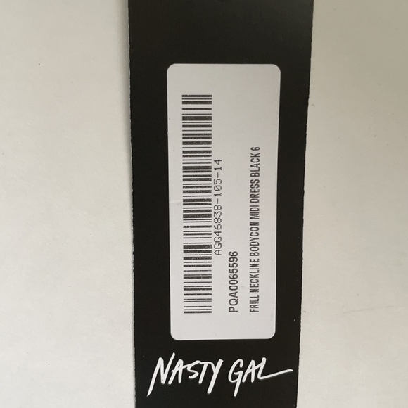 Nasty Gal Ruffle Midi Dress Size 2 - Picture 5 of 11
